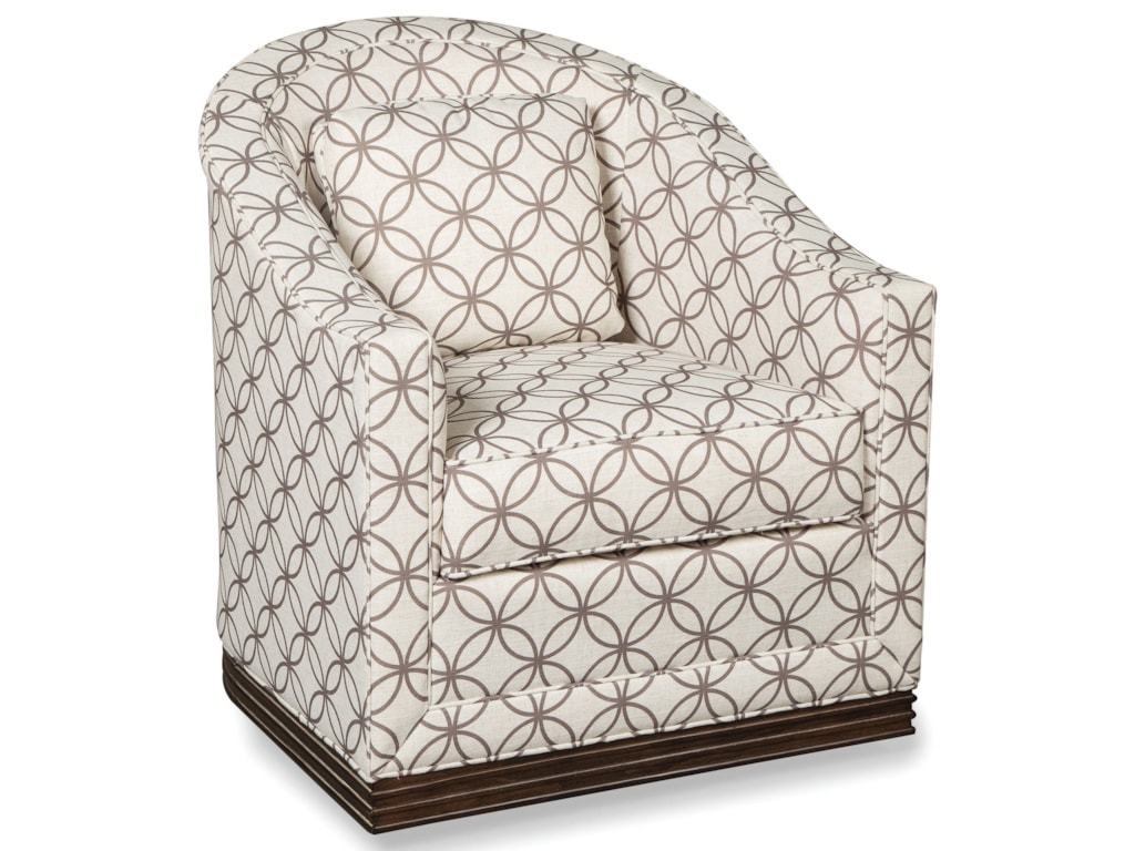Fairfield Swivel Accent Chairs Contemporary Swivel Chair with Barrel